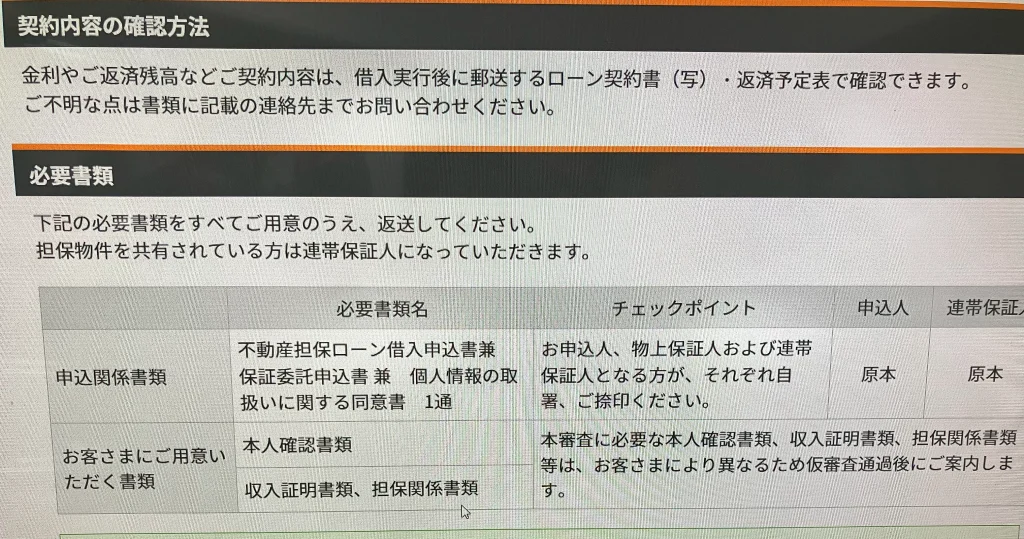 楽天銀行「不動産担保ローン」の必要書類