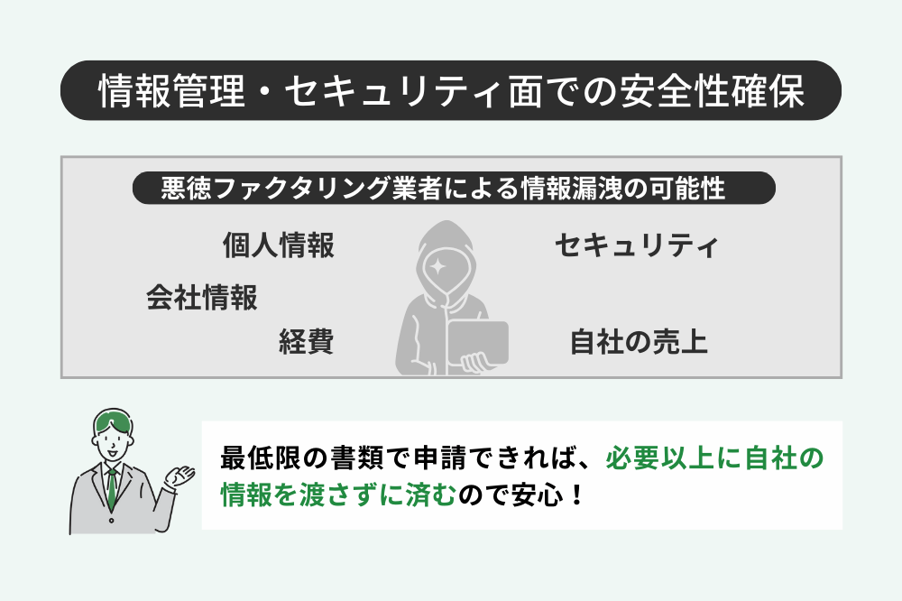 必要書類が少ないファクタリングを選ぶメリット3