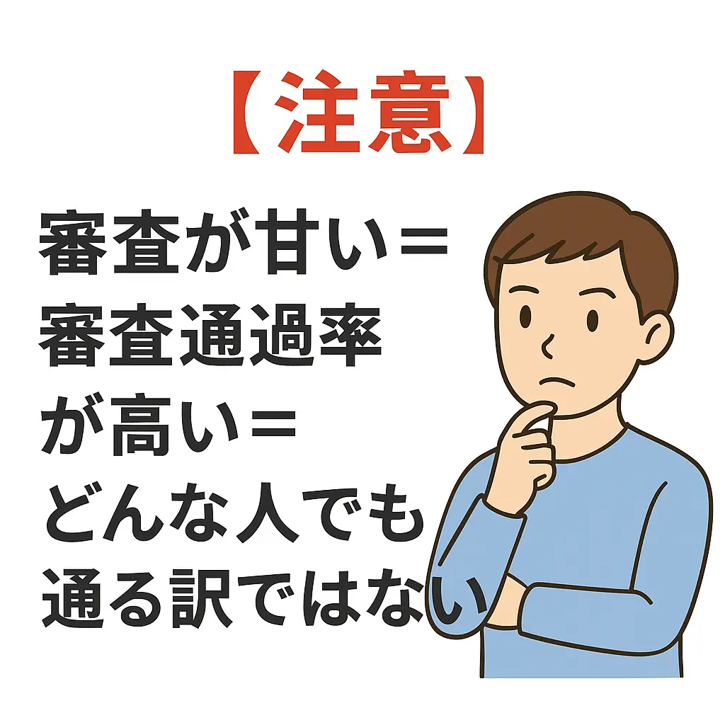 審査が甘いの意味