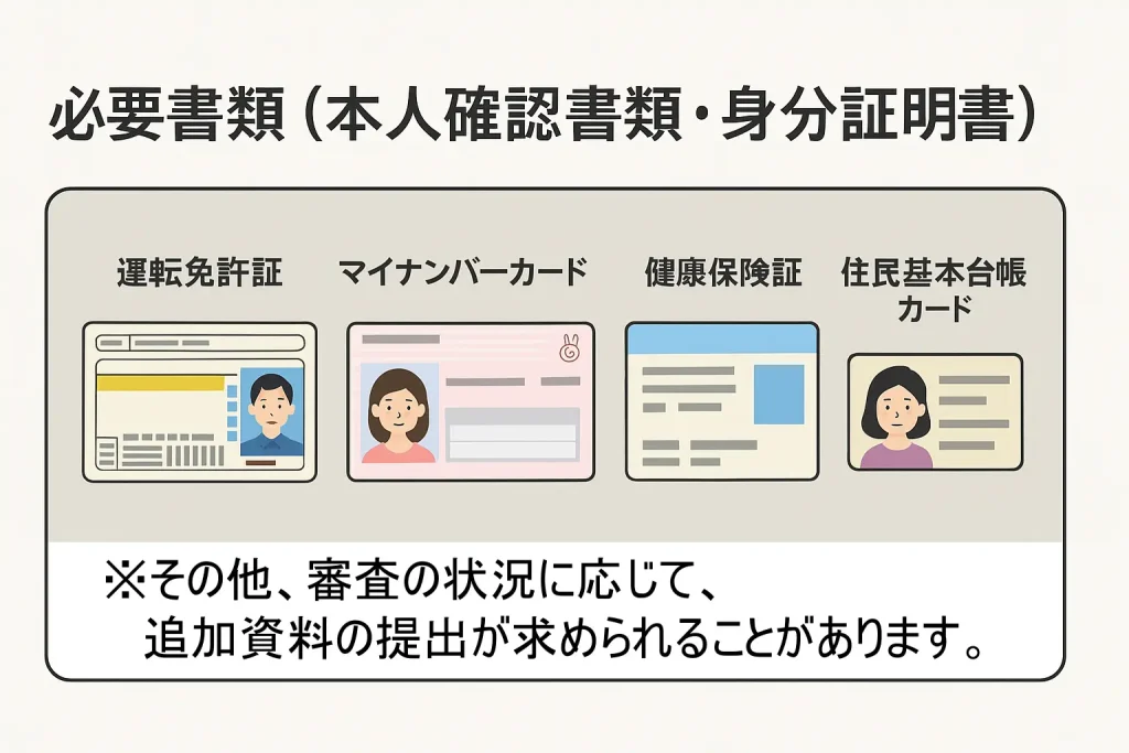 必要書類(本人確認書類)
