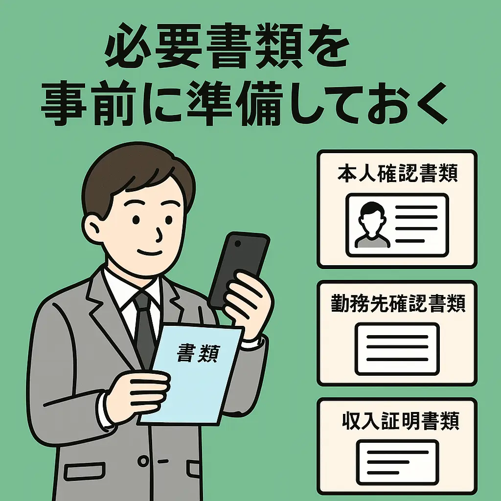 必要書類を事前に準備