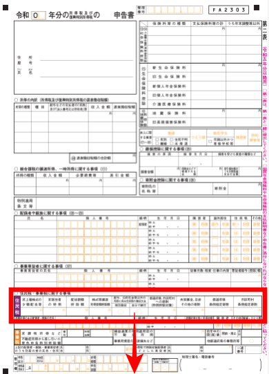 確定申告第二表